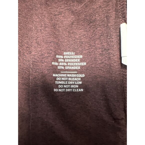 REI Co-op Lightweight Base Layer 1/4 Zip Heather Burgundy Long Sleeve Shirt Sz M - Picture 9 of 11